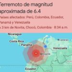 Fuerte Temblor alarma a los habitantes de: Colombia, Ecuador, Panamá y Venezuela