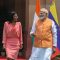 NEW DELHI (India), 04/06/2026.- Indian Prime Minister Narendra Modi (R) speaks with Acting President of Venezuela Delcy Rodriguez (L) prior to their meeting at Hyderabad House in New Delhi, India, 04 June 2026. Interim president of the Bolivarian Republic of Venezuela, Delcy Rodriguez, is on a five-day state visit to India. (Nueva Delhi) EFE/EPA/RAJAT GUPTA